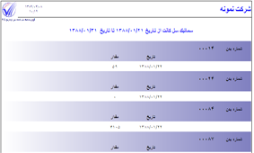 گزارش سماتيك سل كانت بين دوتاريخ